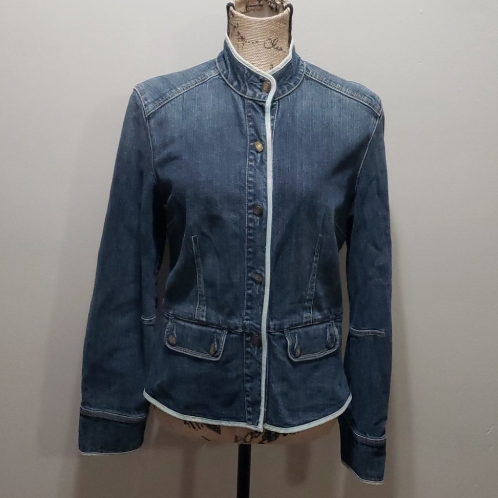 {Gap} Stretch Denim Jacket Medium - image 2